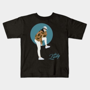 The Lady - Leaves Kids T-Shirt